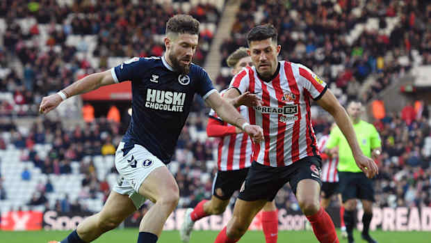 Danny Batth contesting the ball
